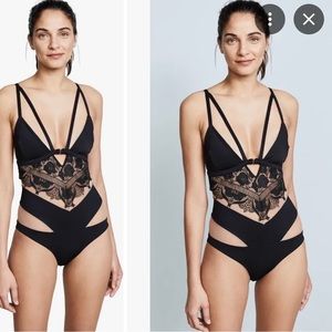 For Love & Lemons Beverly Lace One-piece Swimsuit